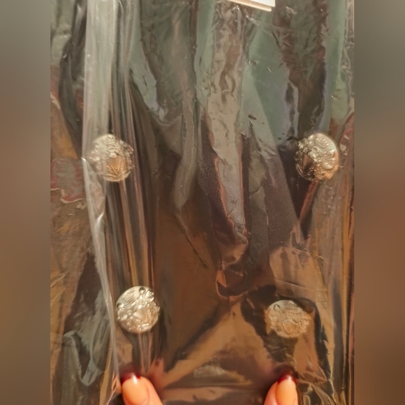 NWT Miller Dickey JacketBlack Flap-Pocket Double-Breasted Blazer Sz 6 - Picture 9 of 12